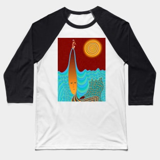 The Young Man And The Sea Baseball T-Shirt